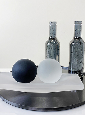 别墅新中式风水晶球摆件客厅桌面