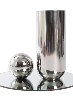 意式风金属银色托盘摆件客厅桌面