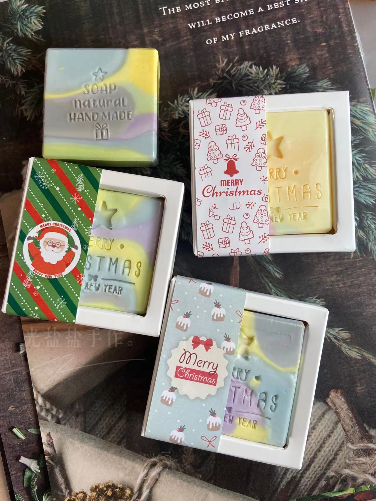 圣诞腰封20条手工包装纸