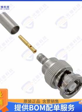 112514RP 连接器CONN RP-BNC PLUG STR 50OHM CRIMP
