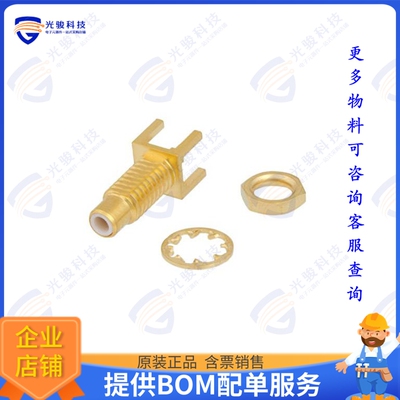 PE44124 连接器SMC Jack Bulkhead Mount Connecto