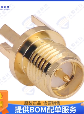 CONREVSMA003.062-G 连接器CONN RPSMA RCPT STR 50OHM EDGEMT