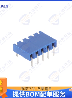89882-305LF 连接器CONN RCPT 5POS 0.1 GOLD PCB R/A
