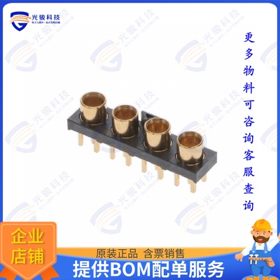 GRF1-J-P-04-E-ST-TH1 连接器CONN MMCXV JACK STR 50 OHM PCB