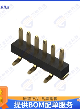 BC032-06-A-2-0200-0200-L-B 连接器6POS 1.0MM PITCH PIN HEADER