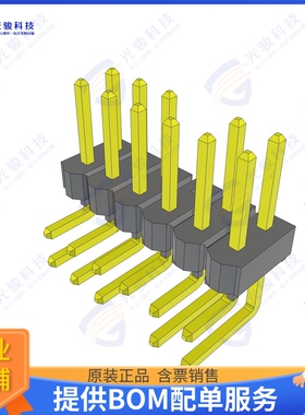 TSW-106-08-S-D-RA-008 连接器CONN HEADER R/A 12POS 2.54MM