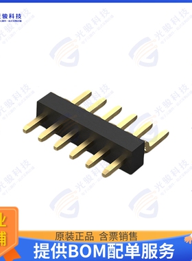 BC034-06-A-V-0150-L-C 连接器6POS 1.0MM PITCH HEADER, SIL, SM
