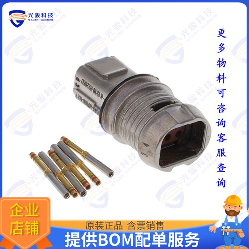 D369-MR66-NS1 连接器6 WAY, SHIELDED REC, CRIMP, SKT