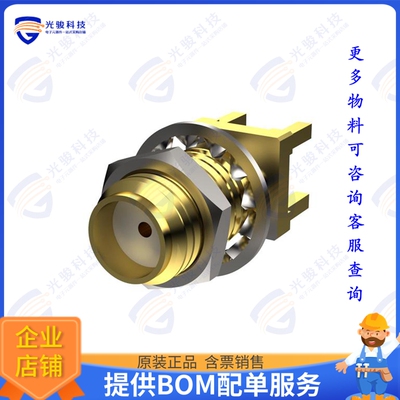 PCB.114SMAFSTJ.A 连接器SMA(F)ST FOR PCB MOUNT AU PLATIN