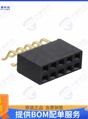 SMH-105-02-G-D-TR 连接器CONN RCPT 10POS 0.1 GOLD SMD R/A