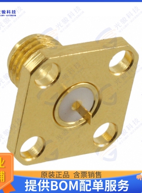 132166 连接器CONN SMA RCPT STR 50 OHM SOLDER