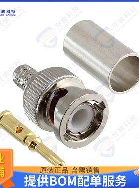 112118 连接器CONN BNC PLUG STR 50 OHM CRIMP