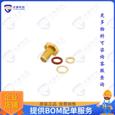 LCCN3203 连接器18 GHZ SMA FEMALE BULKHEAD MOUNT