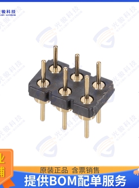 464-10-206-00-580000 连接器CONN HEADER VERT 6POS 2.54MM