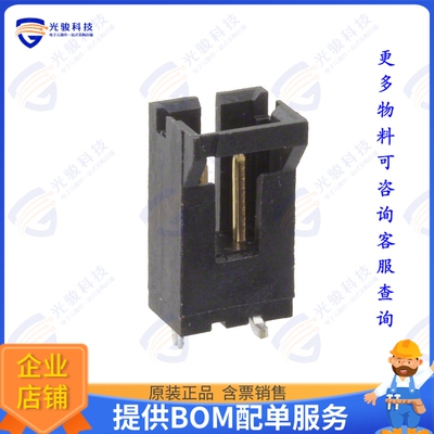 5-1375583-1 连接器CONN HEADER SMD 2POS 2.54MM