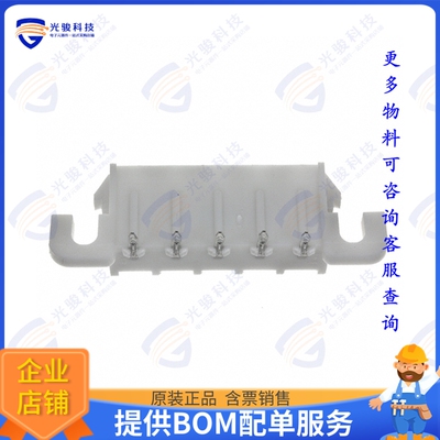 3-643232-0 连接器CONN HDR 5POS 0.25 GOLD PCB R/A
