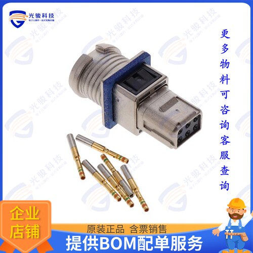 D369-MB66-NS1 连接器369 SHIELDED 6 WAY PANEL REC, CR