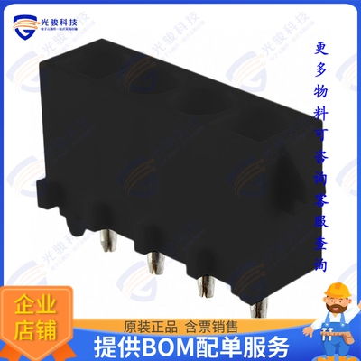 367590063 连接器0.084 MLX HEADER 4CKT BLACK WITH