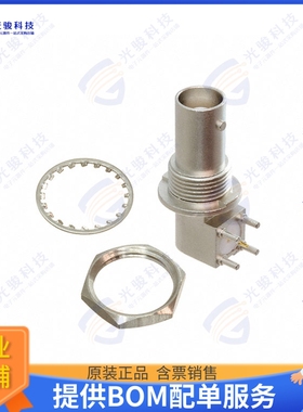 031-6121 连接器CONN BNC JACK R/A 50 OHM PCB