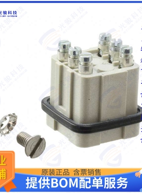 1-1103501-1连接器 INSERT MALE 6POS SCREW