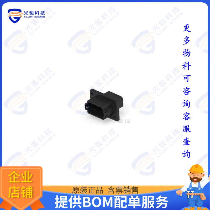 DT04-12PA-CL06 连接器REC, 12P, BLK, E, FLANGE, A
