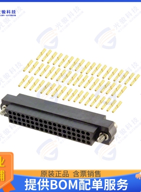 M83-LFD1F2N54-0000-000 连接器CONN RCPT 54POS CRIMP 22AWG GOL