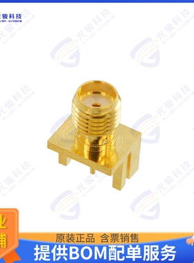 132432 连接器CONN SMA RCPT STR 50OHM EDGE MNT