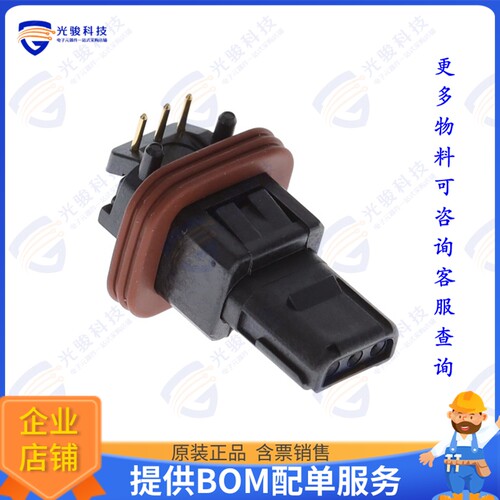 D369-B33-NS4-119P 连接器369 3 WAY PANEL MNT REC, 90 PCB