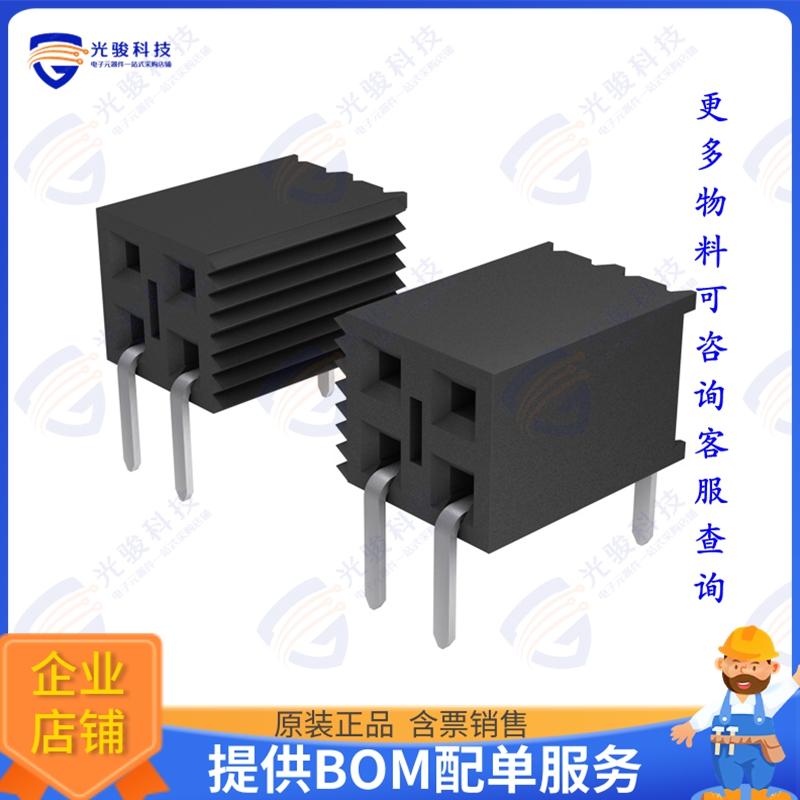 BCS-108-L-D-HE 连接器CONN RCPT 16POS 0.1 GOLD PCB R/A