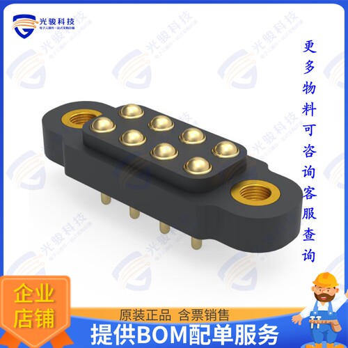 847-22-008-10-011101 连接器4MM PITCH DOUBLE ROW THROUGH HOL