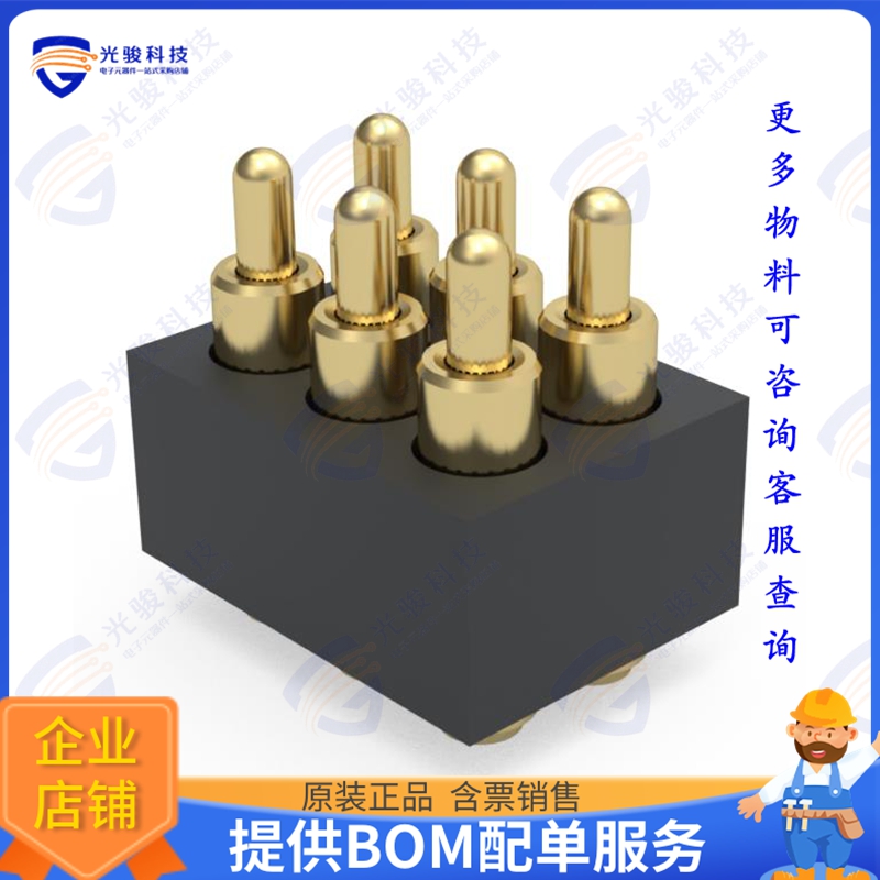855-22-006-30-004101 连接器LOW-PROFILE .050  PITCH SMT SPRI