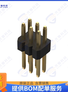 BC035-06-A-0200-0300-L-G 连接器6W, 1.0MM PITCH PIN HDR, DIL,