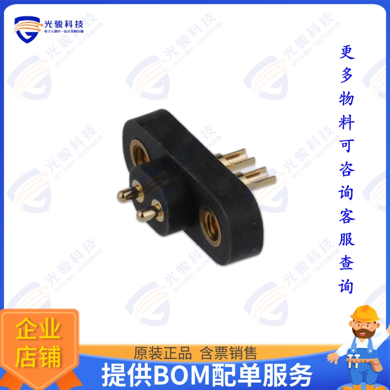 868-22-002-00-011101 连接器CONN SPRING PISTON 2POS SLD PCB