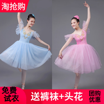 专业芭蕾舞裙演出服蓬蓬成人女童