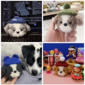 4代pro 2针织保护套毛线手工编织耳机套泰迪狗毛绒保护壳 AirPods1