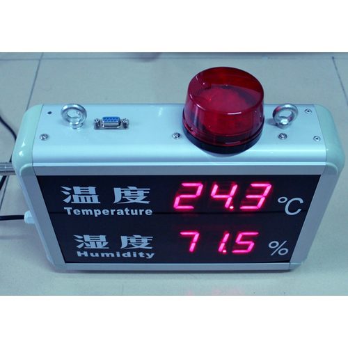 温湿度报警显示屏HF-HT818B工厂仓库机房菜棚档案馆温湿度计
