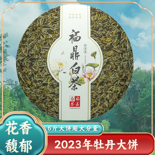 福建高山花香白茶正宗福鼎白茶一级白牡丹茶饼 日晒6斤大饼3000g
