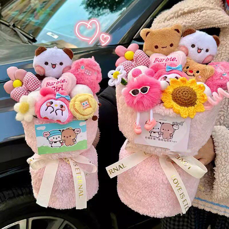 一二布布花束公仔摆件卡通花毛绒玩偶花束情人节送女生生日礼物图片
