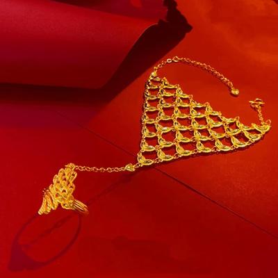 繁花似锦婚庆手链黄金色