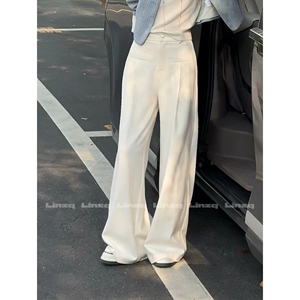 林子秋 【白巧恋人】拼皮轻奢西装长裤