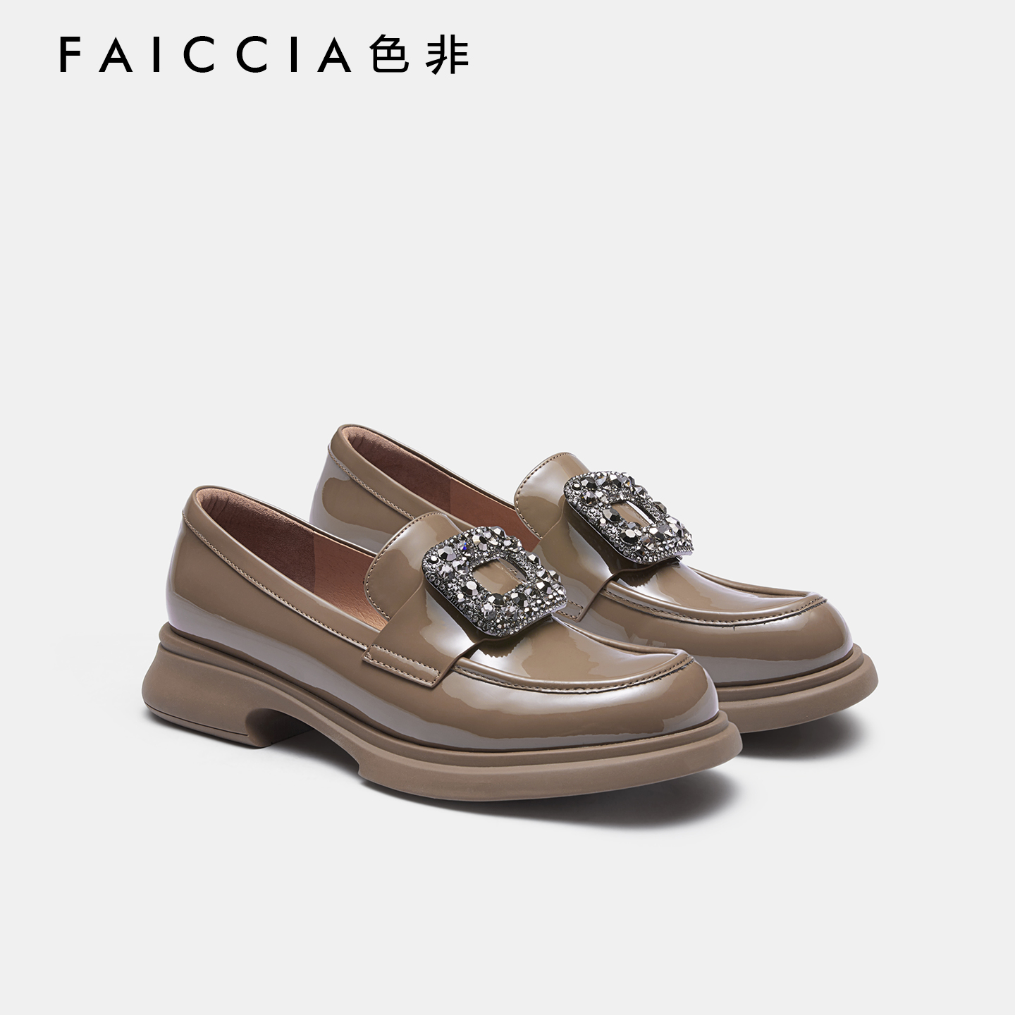 色非重工通勤复古乐福鞋