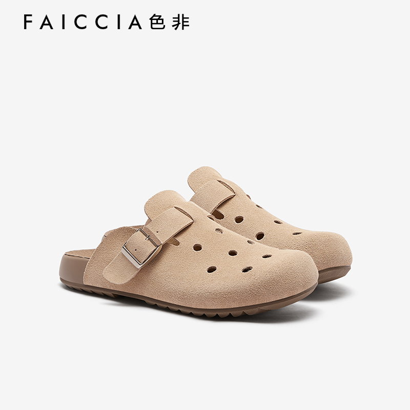 复古休闲懒人洞洞勃肯鞋