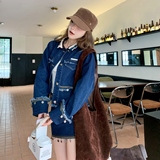 秋季新款时尚套装女牛仔外套+半身裙两件套B127-T6203-P165-K249，女装套装/套裙，浙宝127
