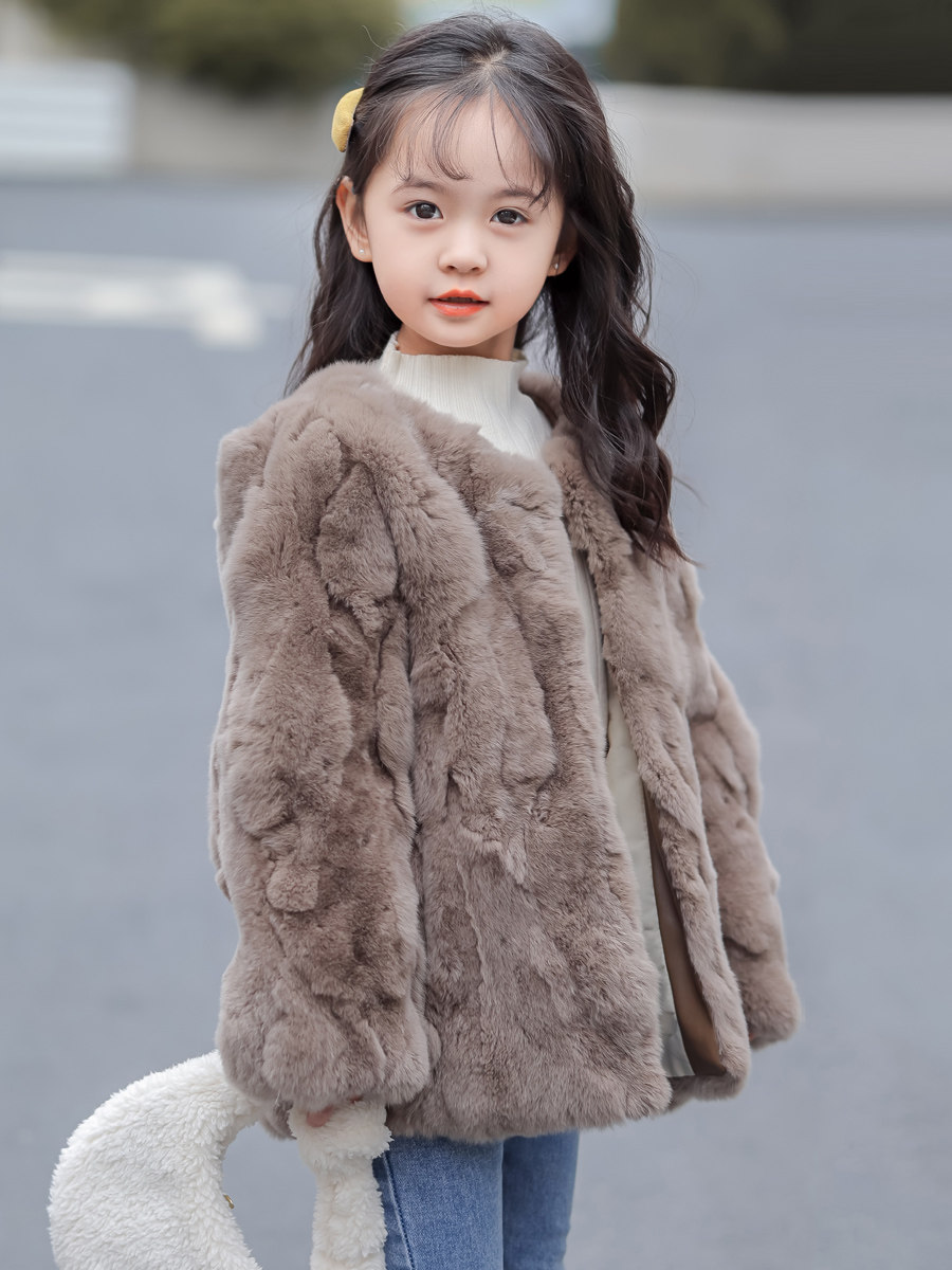 儿童皮草外套真獭兔毛男女童中长款无帽冬季保暖加厚宝宝毛毛外套,童装/婴儿装/亲子装,皮草/仿皮草,淘宝优惠券,粉丝福利购,淘宝优惠卷
