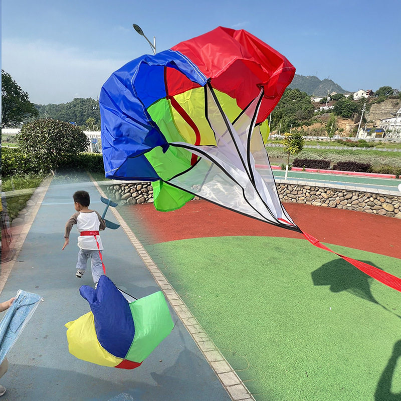 新款儿童成人阻力伞体能伞彩虹伞田径速度跑步足球核心训练器材