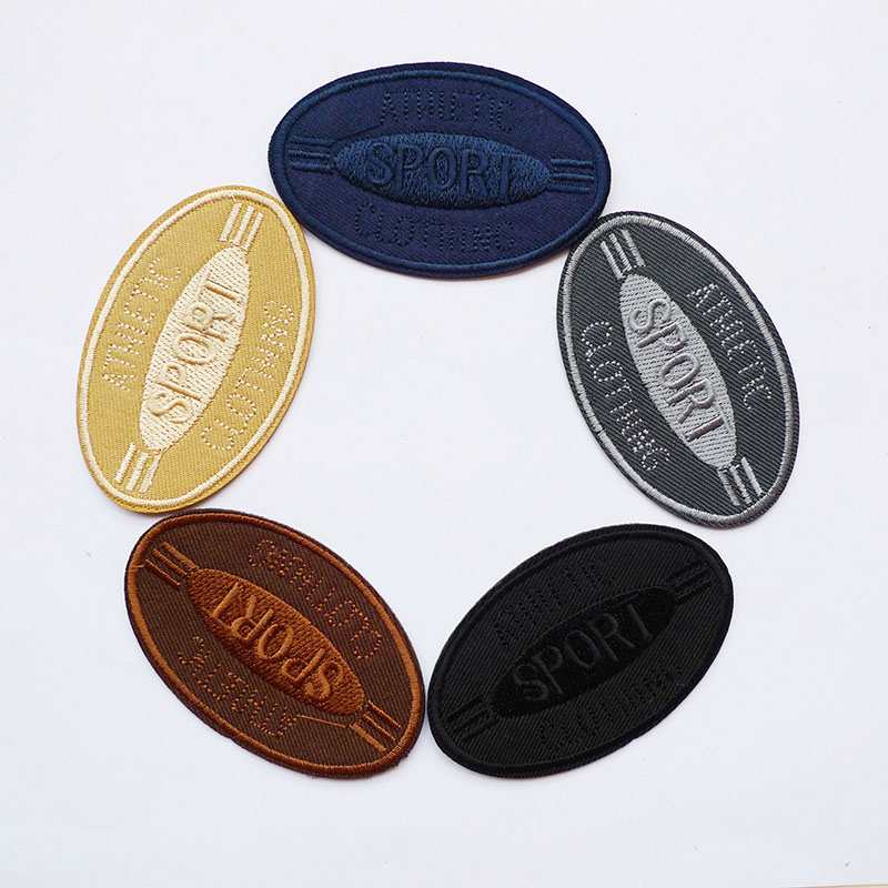 黑色刺绣徽章布贴羽绒服衣服补丁贴牛仔裤装饰修补贴布补衣贴新款