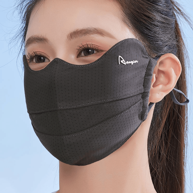防晒口罩女春夏2026新款显脸小高颜值可水洗透气冰丝面罩防紫外线