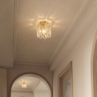 高级感阳台灯B 走廊玄关入户衣帽间创意吸顶灯法式 摩灯会 走道灯