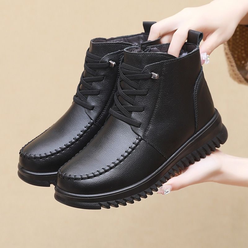 防滑加绒保暖妈妈鞋棉鞋