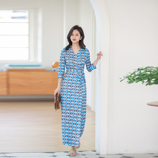 一片式 欧美新品 新款 DVF26夏季 裹身裙气质收腰高端精致显瘦通勤